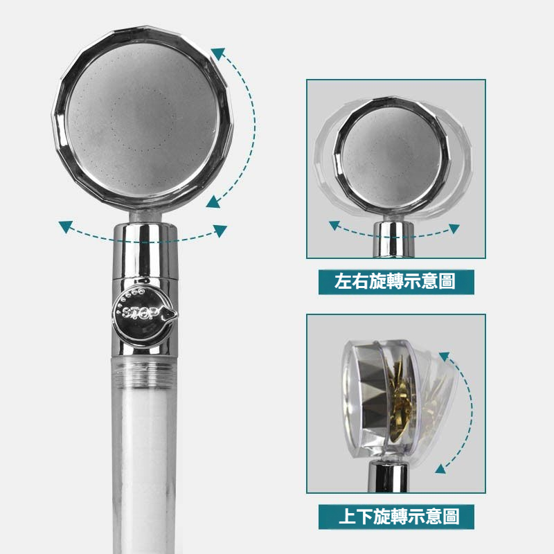 DH078  |  創意浴室 多彩淋浴花灑 蓮蓬頭 增壓蓮蓬頭 一鍵止水 省水蓮蓬頭 花灑節能省水ABS衛生間淋雨手持-細節圖3