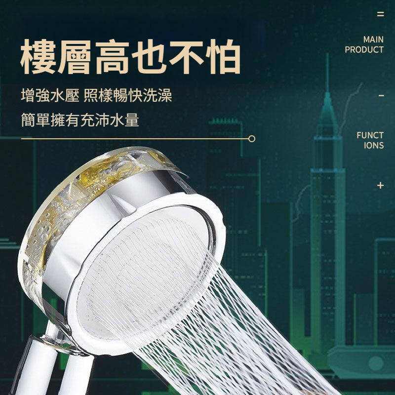 DH078  |  創意浴室 多彩淋浴花灑 蓮蓬頭 增壓蓮蓬頭 一鍵止水 省水蓮蓬頭 花灑節能省水ABS衛生間淋雨手持-細節圖4