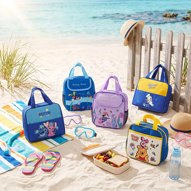 BJ010 | 便當袋 可愛便當袋 手提午餐袋 保溫便當袋 卡通保冷袋 外出餐 保溫袋 便當袋 漫威 米妮 閃電麥坤-細節圖7