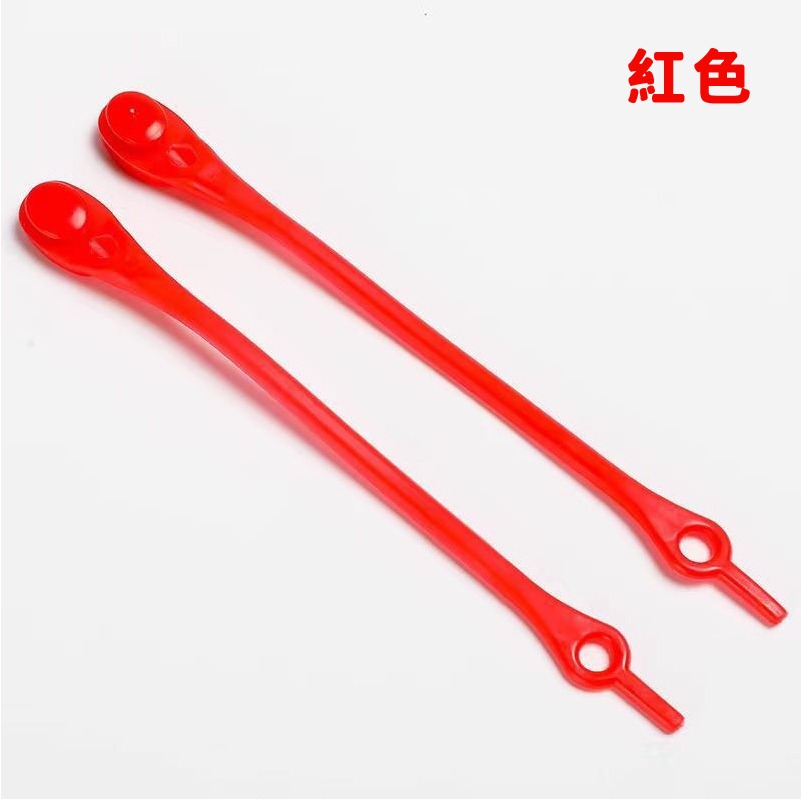 矽膠鞋帶_紅色_