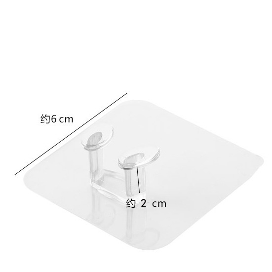 B337 | 插座掛鉤 電線掛勾 無痕透明 掛鉤 無痕掛勾 防水掛勾 廚具鈎 免釘 電源線掛勾 收納掛勾-細節圖2