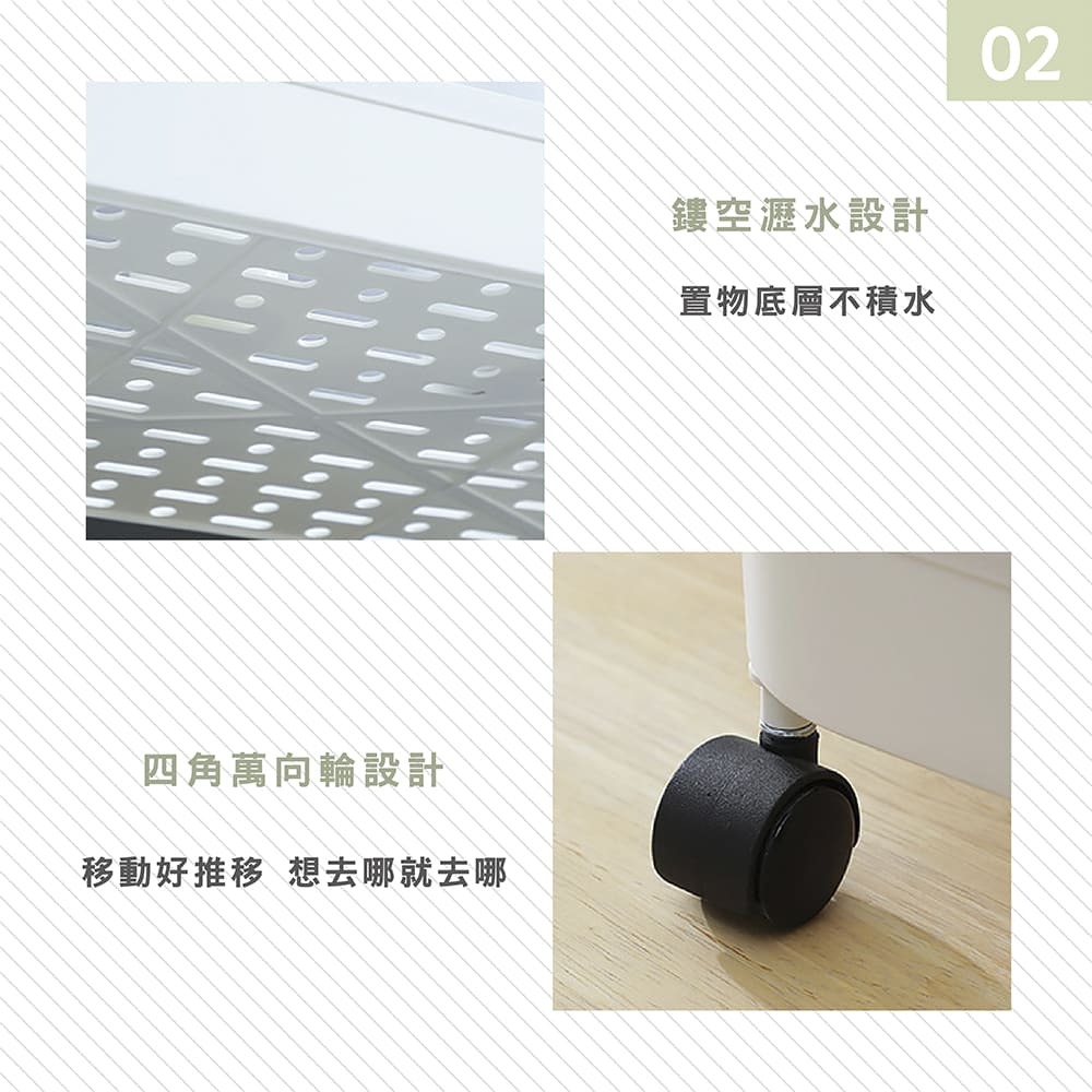 HA003 |  置物架縫隙推車 置物推車 夾縫推車 隙縫收納置物架 收納架 滾輪車 縫隙推車 隙縫收納 鏤空置物架-細節圖7