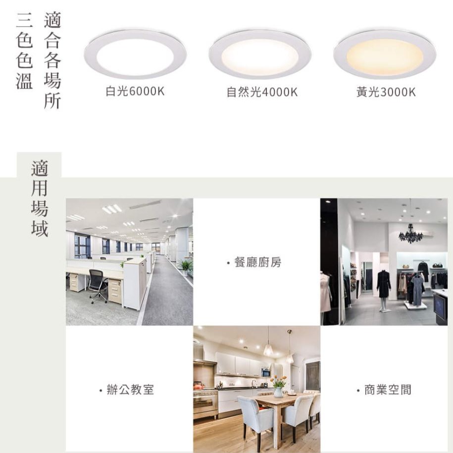 【保固兩年】舞光21公分崁燈25W LED 崁入孔21公分 舞光索爾 白光 黃光 自然光 全電壓-細節圖4