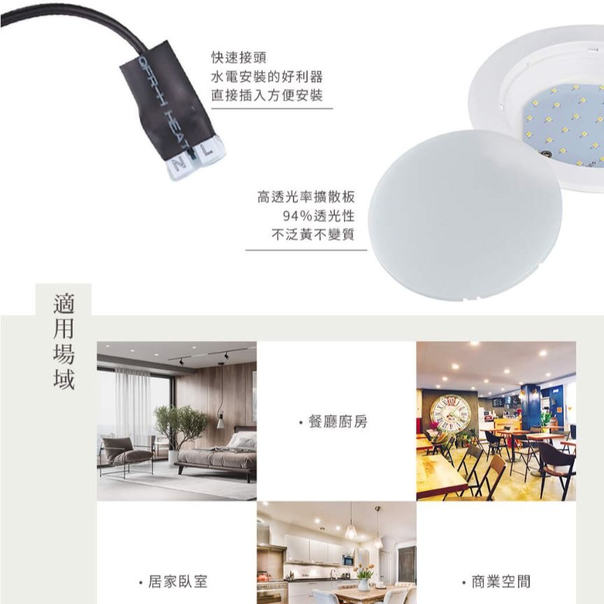 【節能標章】 舞光 LED 12W 索爾 節標 崁燈 崁孔 15cm 平面 嵌燈 白光 黃光 節能 標章 CNS 認證-細節圖4
