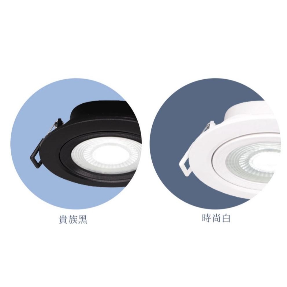 【保固兩年】舞光LED 浩克崁燈 5公分3W 7公分5W 9公分8W LED崁燈 可轉角度-細節圖3
