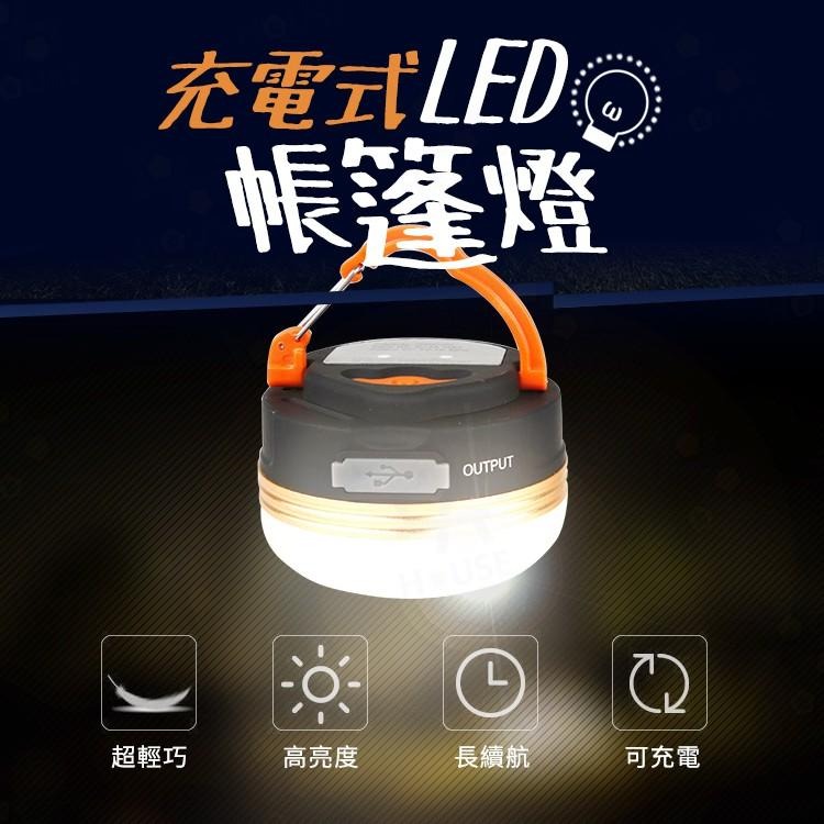 台灣現貨 LED 磁吸露營燈 USB露營燈 磁鐵燈 充電露營燈 帳篷燈 露營掛燈 露營夜燈【EG540】上大HOUSE-細節圖2