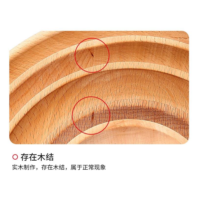 HO鶴百貨【台灣現貨】日式櫸木實木托盤器皿食器廚房盤子茶具MUJI風無印風日式極簡整木-細節圖6