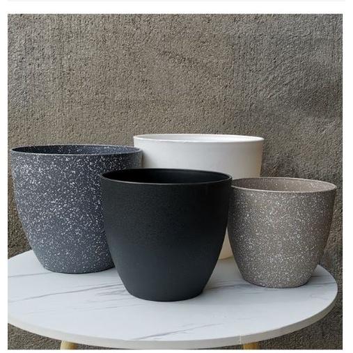 HO鶴百貨【台灣現貨】多色可選!!! 日式仿石花盆 園藝/白水木/松木/仿清水模/水泥-細節圖2