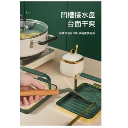 HO鶴百貨-鍋蓋架 台廚房面置物架放勺子鍋鏟架 廚房收納神器-細節圖2