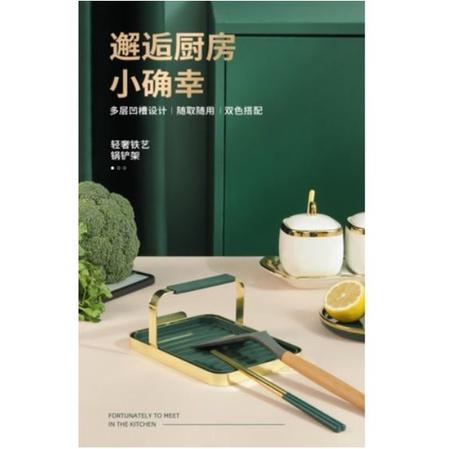 HO鶴百貨-鍋蓋架 台廚房面置物架放勺子鍋鏟架 廚房收納神器-細節圖3