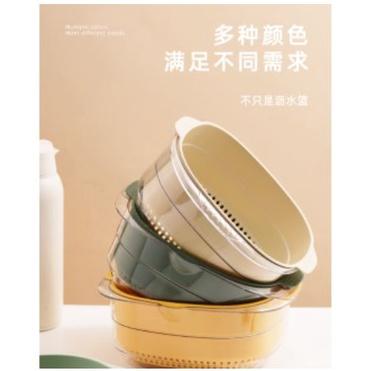 HO鶴百貨- 台灣出貨!!!!! 雙層德式洗菜籃 家用廚房瀝水籃 瀝水盆 洗菜盆 客廳水果盆 洗菜籃 水果籃 瀝水架-細節圖4