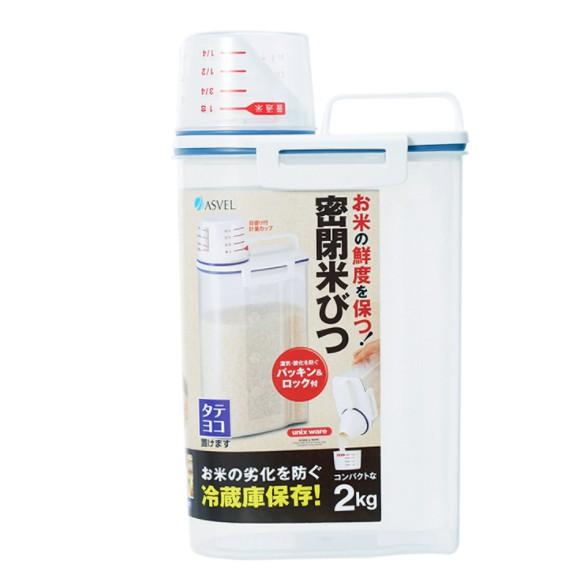 HO鶴百貨_日式装米桶儲米桶廚房雜糧收納密封收納盒儲物罐-細節圖5