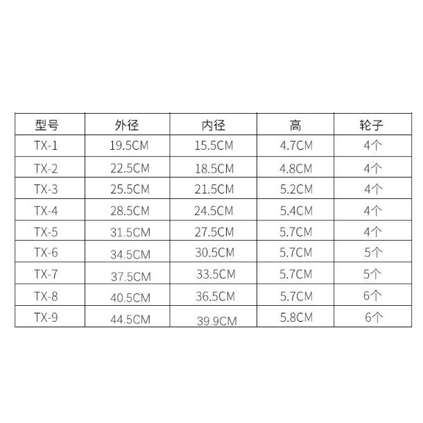HO鶴百貨-秋季新款日版隱藏式方形花盆 可移動花盆 盆栽接水盤塑膠托盤萬向輪底座滾輪-細節圖2