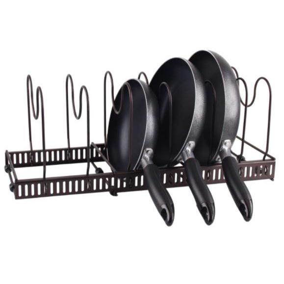 HO鶴百貨-鐵件鍋蓋固定架可調節廚房用物架實用實用鍋架-細節圖4