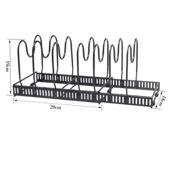 HO鶴百貨-鐵件鍋蓋固定架可調節廚房用物架實用實用鍋架-細節圖5