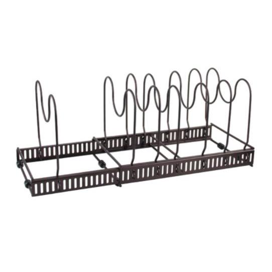 HO鶴百貨-鐵件鍋蓋固定架可調節廚房用物架實用實用鍋架-細節圖6