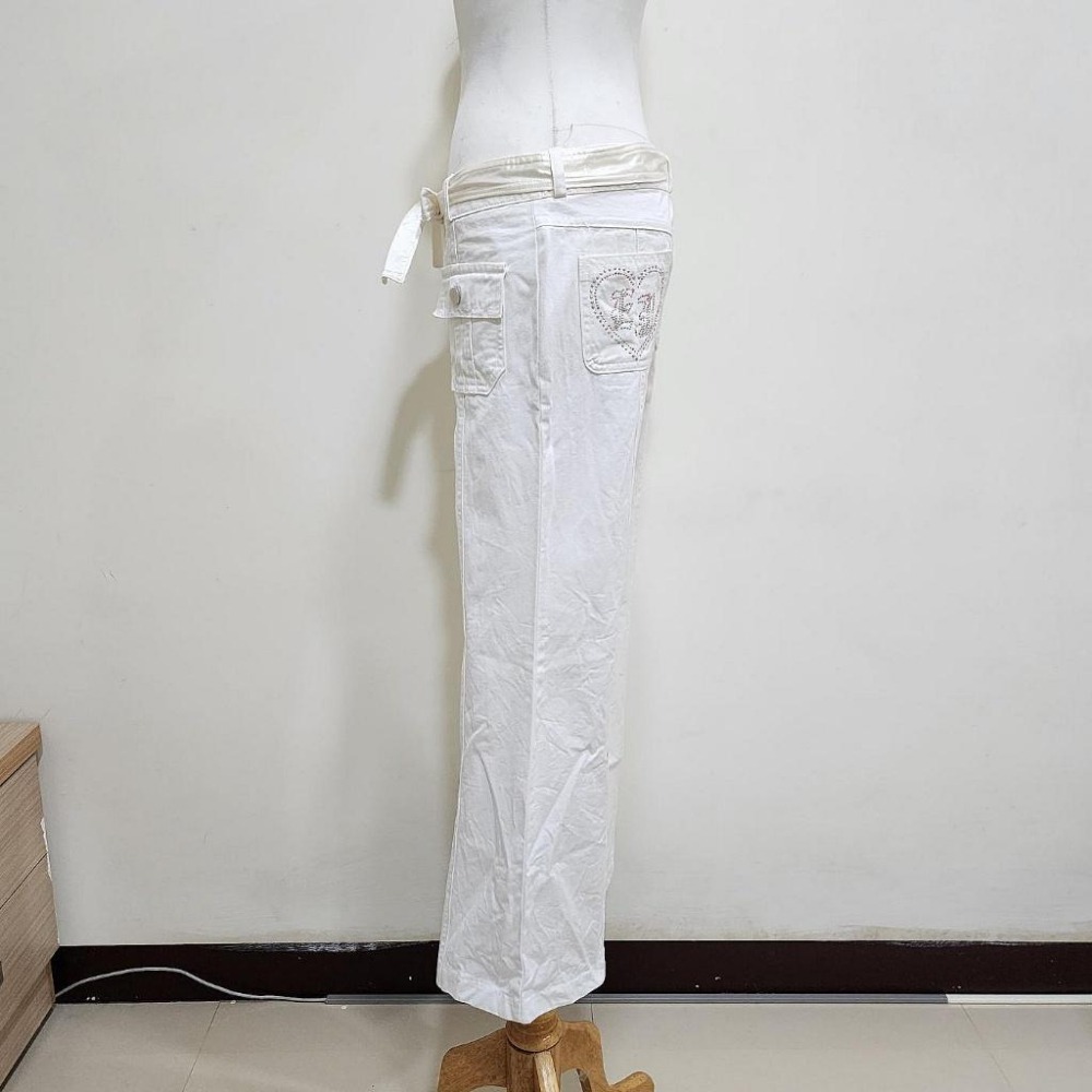 °☆ 珮齊精品舖 ☆° 正韓-YARD白色直寬褲-細節圖2