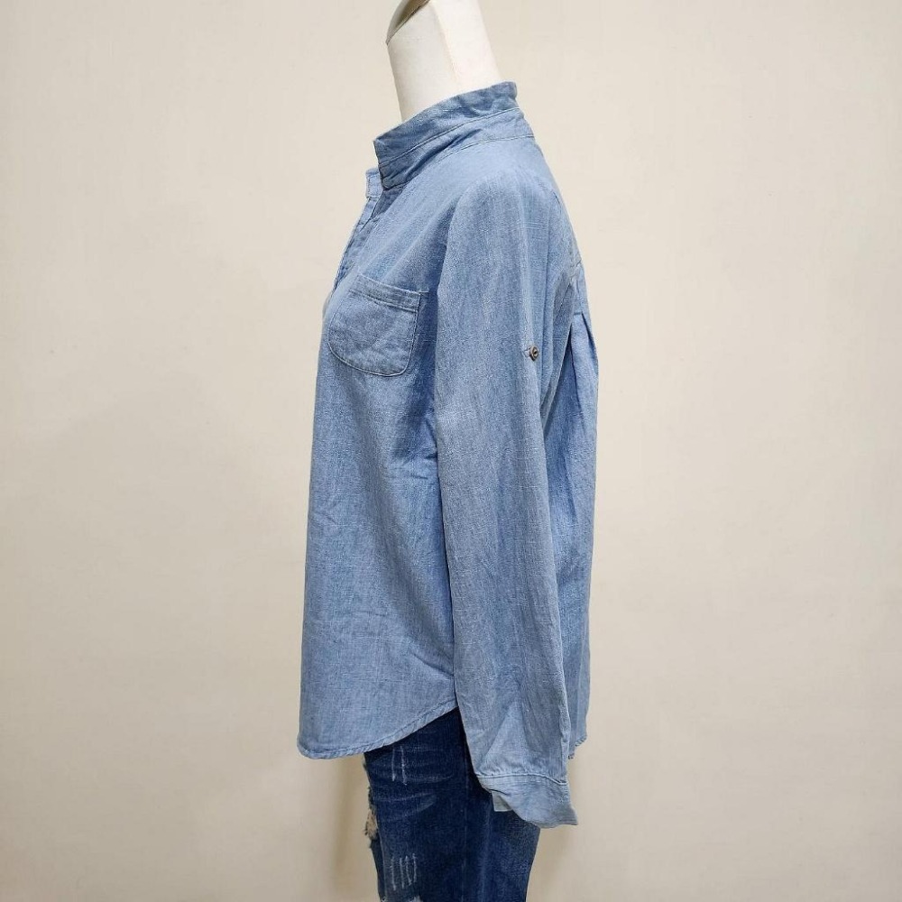 °☆ 珮齊精品舖 ☆° 牛仔休閒風襯衫 剪標品 忘了是什麼廠牌-細節圖2