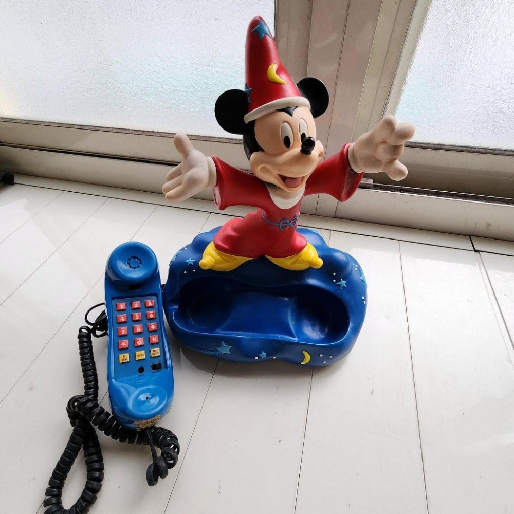 °☆ 珮齊精品舖 ☆° 迪士尼 魔法米奇 電話 老物 舊物 早期 懷舊 老玩具 收藏 絕版 古物 老物 玩偶 公仔 稀有-細節圖6