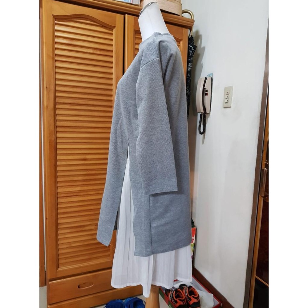 °☆ 珮齊精品舖 ☆° 灰色兩件式長版衣/洋-細節圖2