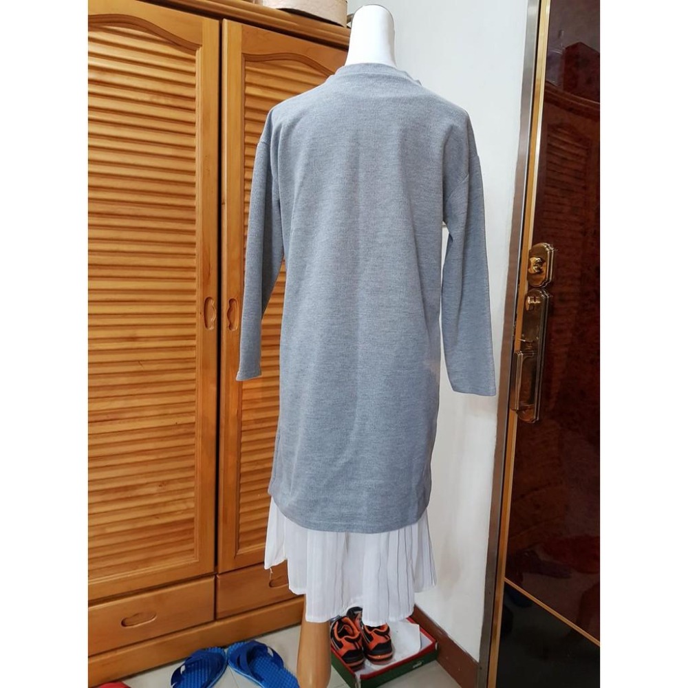 °☆ 珮齊精品舖 ☆° 灰色兩件式長版衣/洋-細節圖3
