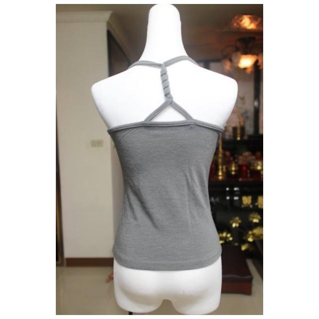 °☆ 珮齊精品舖 ☆° 灰色低胸V領蕾絲背心-細節圖2