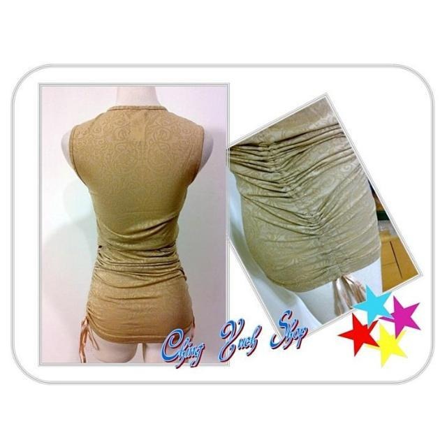 °☆ 珮齊精品舖 ☆° IN TOO米色花紋背心-細節圖2