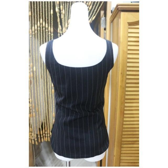 °☆ 珮齊精品舖 ☆° 黑色條紋背心-細節圖3