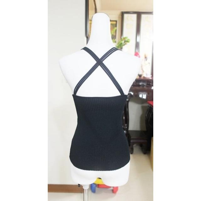 °☆ 珮齊精品舖 ☆° 黑色V領背心-細節圖2