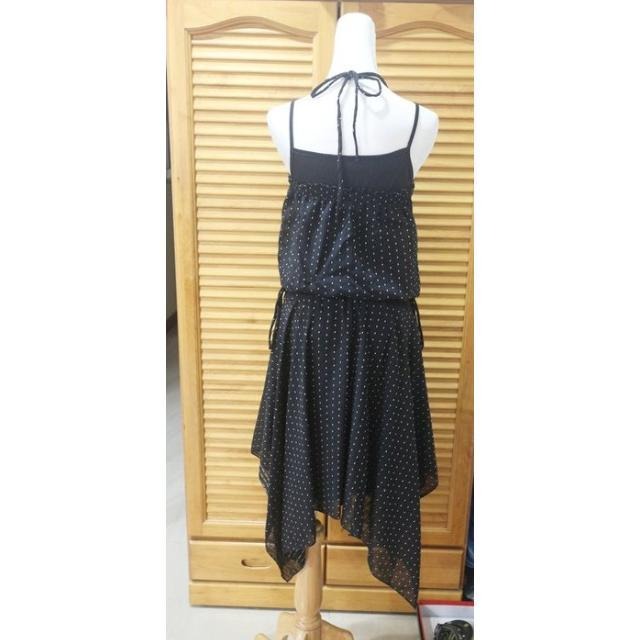 °☆ 珮齊精品舖 ☆° 黑色二件式不規則雪紡洋-細節圖3