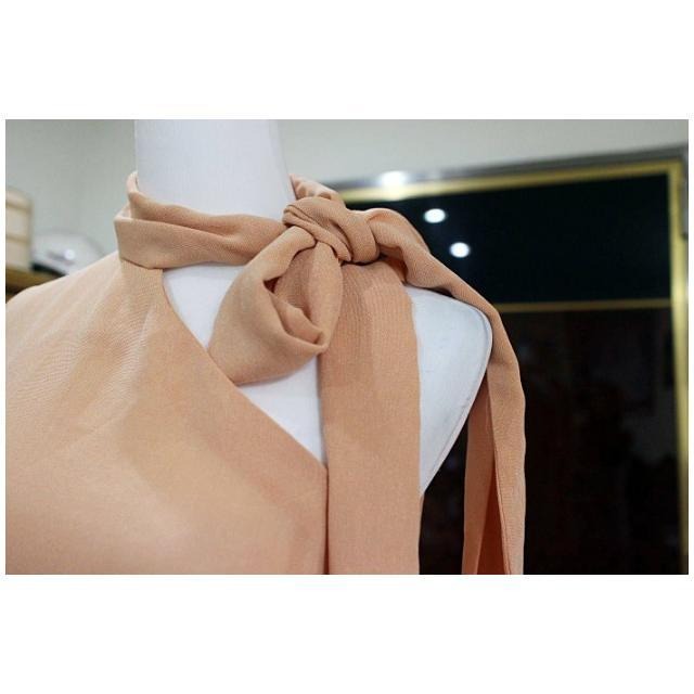 °☆ 珮齊精品舖 ☆° IN 粉橘斜肩長版上衣／傘洋-細節圖3