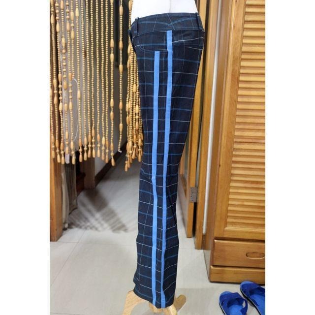 °☆ 珮齊精品舖 ☆° HER & HIM 海軍風格子喇叭褲-細節圖2