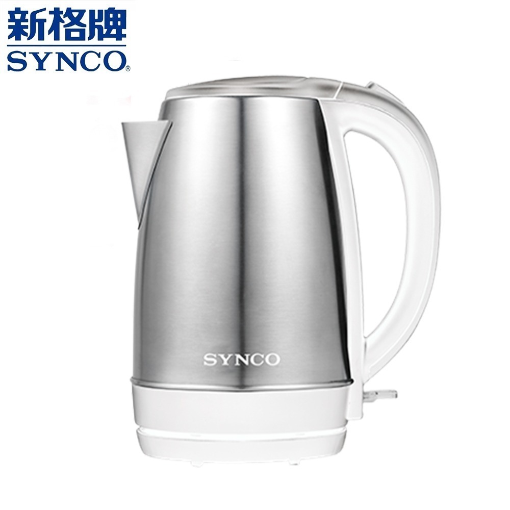 【贈珪藻土杯墊】SYNCO 新格牌 1.7L不鏽鋼快煮壺 SKP-17C20B 英國Strix溫控 限量特價-細節圖2