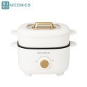 【現貨特價+贈圓形計時器】NICONICO NI-GP1035 美型蒸煮兩用料理鍋 電火鍋 蒸煮鍋 附原廠蒸籠-規格圖4