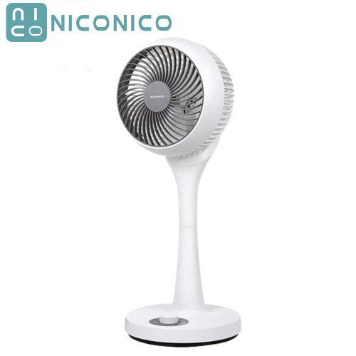 【現貨贈風扇防塵套】NICONICO NI-GS902 小白 360度 循環 陀螺立扇 電風扇 涼風扇 冷暖氣循環 省電