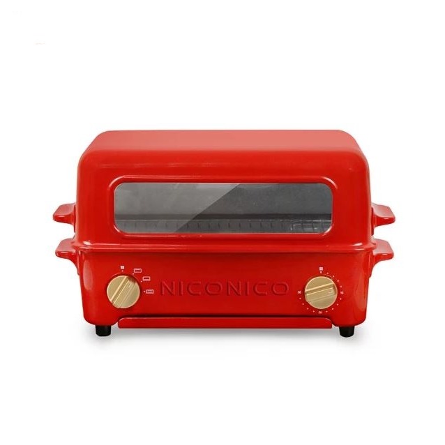 【現貨特價+贈圓形計時器】NICONICO 掀蓋燒烤式3.5L蒸氣烤箱 NI-S805-細節圖2