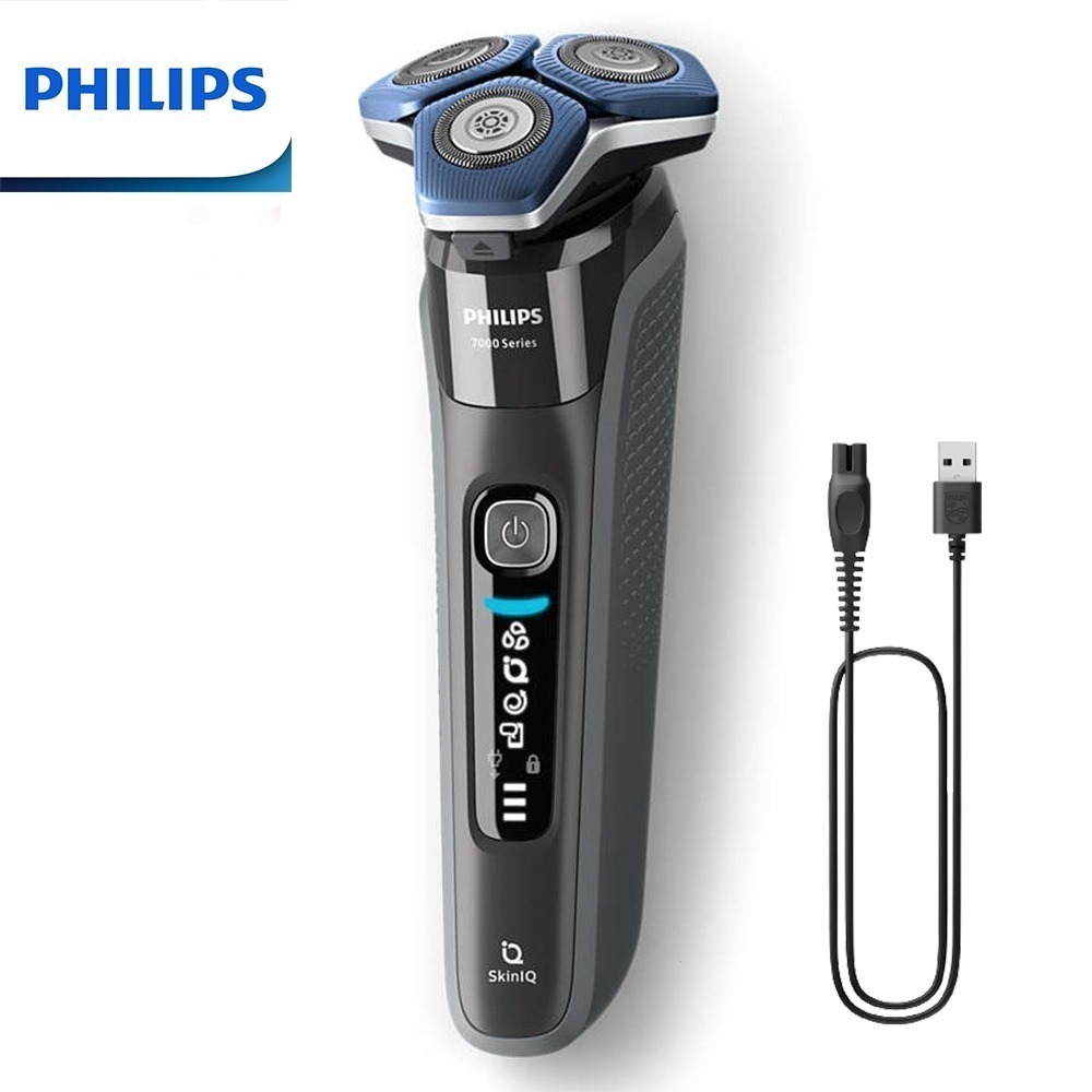 【現貨熱賣+贈原廠鼻毛修容配件】PHILIPS S7887/20 飛利浦全新雙智能三刀頭電動刮鬍刀 簡配款-細節圖2