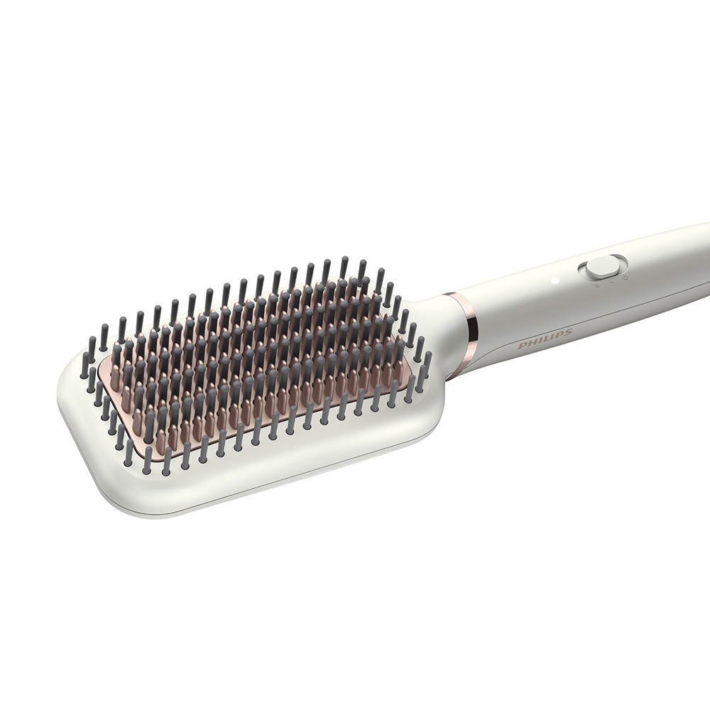 【贈原廠美容古典手拿鏡】PHILIPS BHH880/50 飛利浦沙龍級陶瓷電熱直髮梳 魔法梳-細節圖2