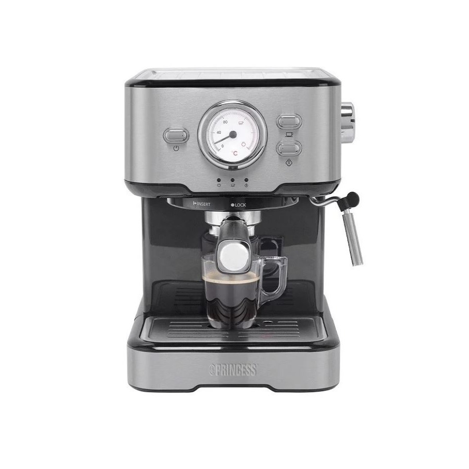 【贈一磅咖啡豆】Princess 荷蘭公主 不鏽鋼義式濃縮咖啡機 20bar 249416-細節圖2