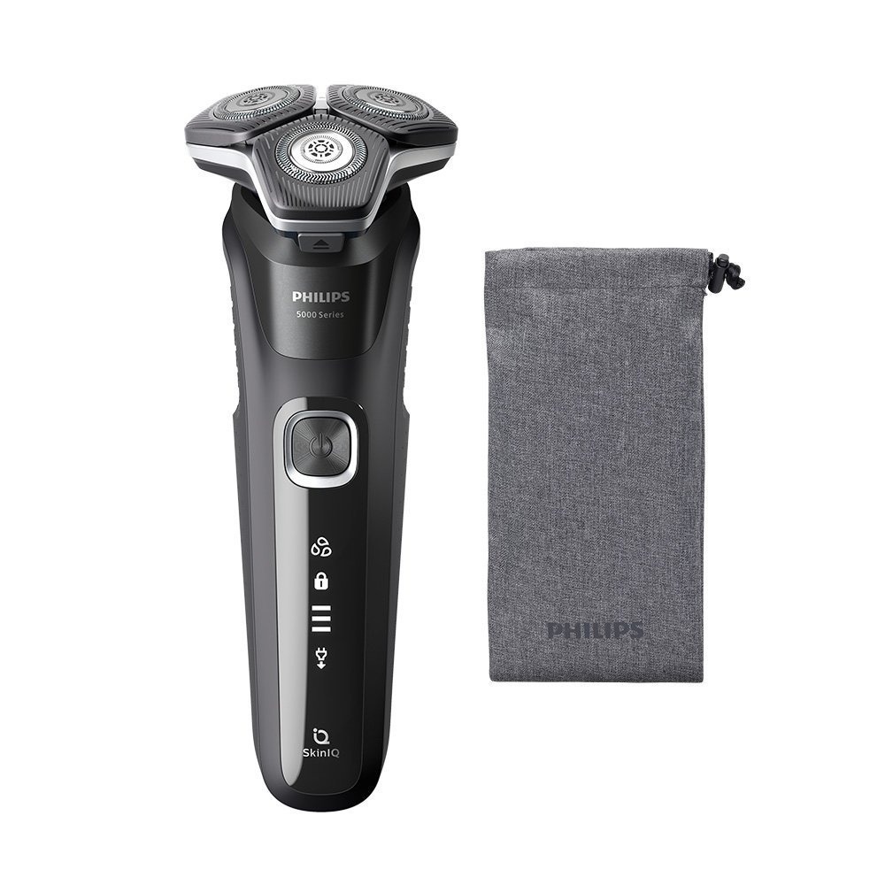 【贈原廠鼻毛修容配件】PHILIPS S5898/17 飛利浦全新智能多動向三刀頭電動刮鬍刀-細節圖2