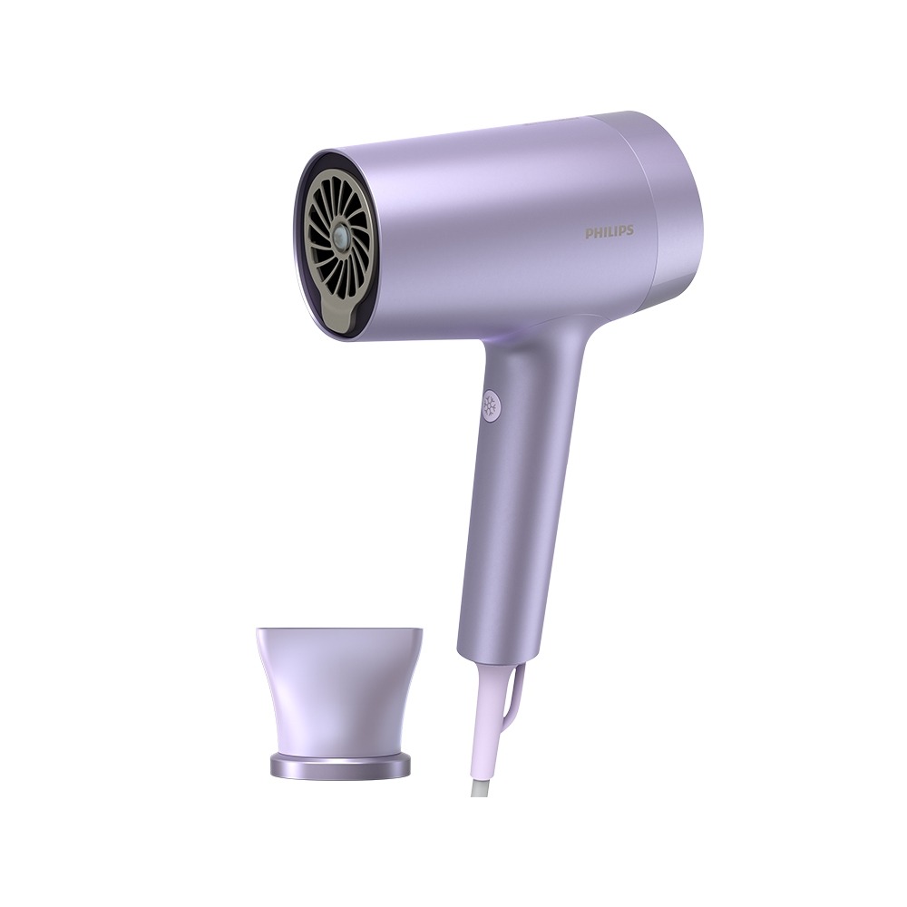 【熱銷主打+原廠好禮雙重送】PHILIPS 飛利浦 水光感護色溫控負離子吹風機 霧銀紫 BHD720/01-細節圖2