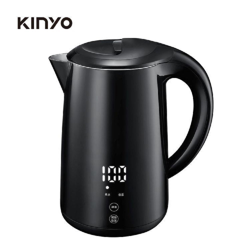 【KINYO】1.7L 智慧溫控雙層快煮壺 熱水壺 電茶壺 KIHP-1180 煮水壺 SUS304