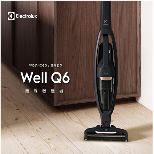 【Electrolux 伊萊克斯】WQ61-1OGG Well Q6 手持兩用無線吸塵器 毛髮截斷吸頭基本款