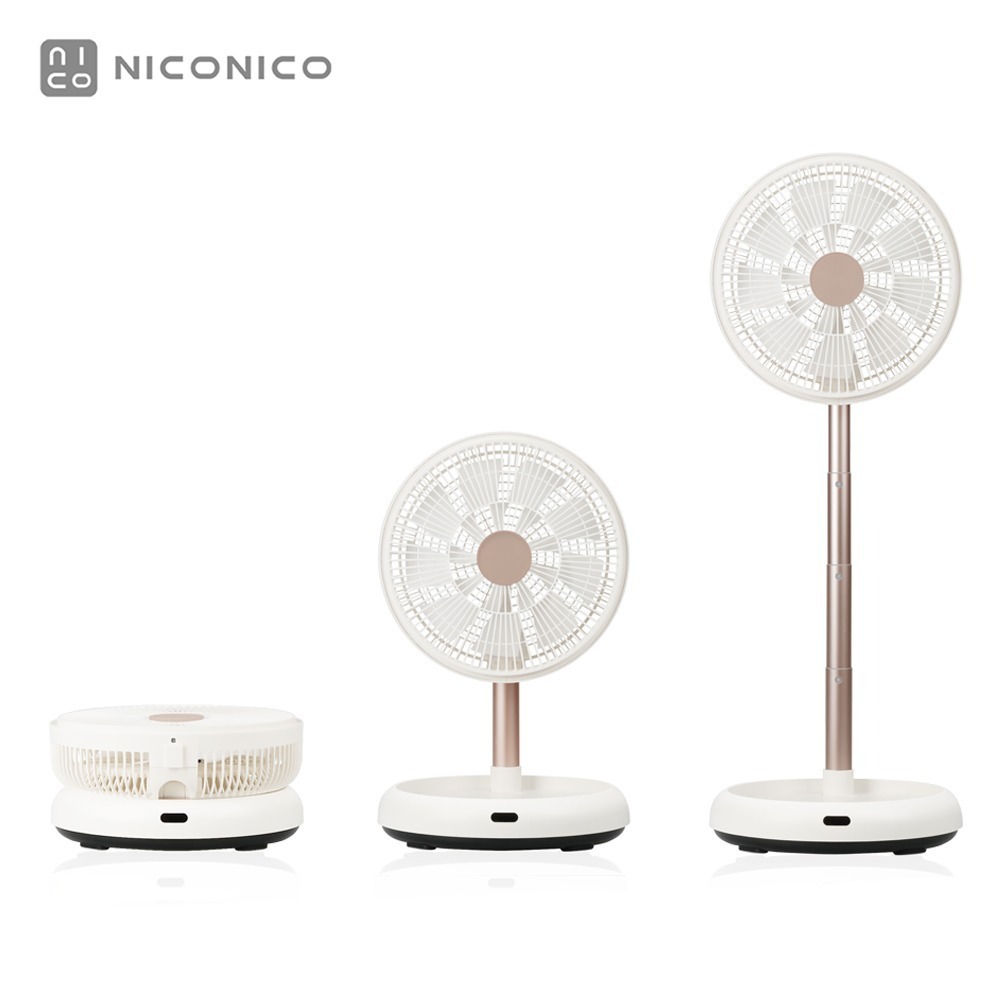 【新品報報+贈風扇防塵套】NICONICO NI-DC2403 12吋美型DC摺疊遙控循環扇 電風扇 附原廠遙控器-細節圖3