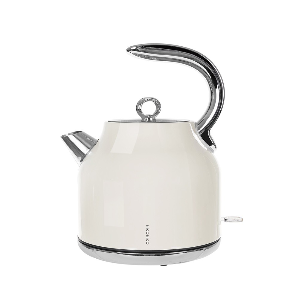 【NICONICO】1.7L復古美型不鏽鋼快煮壺 煮水壼 電茶壺 電熱水壺 NI-L2304-細節圖2