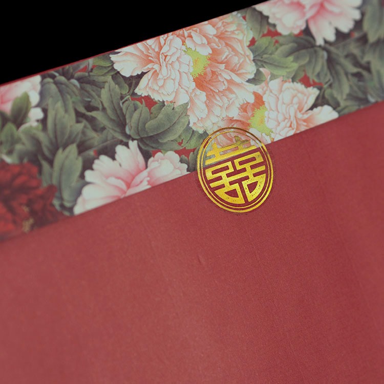【台灣柬愛喜帖-W160】台灣本地排版印刷寄出，無任何版費，精緻進口結婚訂婚喜帖，請柬，請帖，紅色內頁文字，可印婚紗照-細節圖5