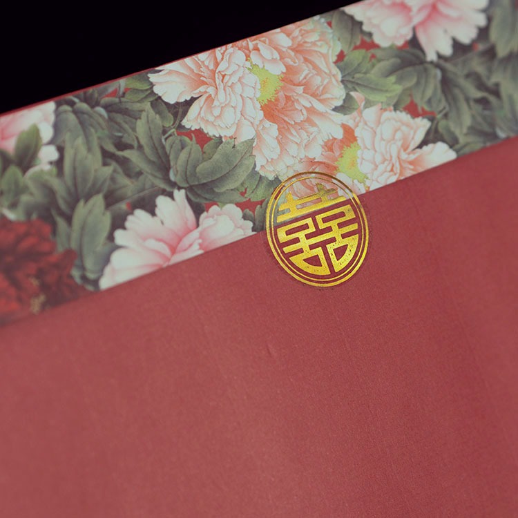 【台灣柬愛喜帖-E007】台灣本地排版印刷寄出，無任何版費，精緻進口結婚訂婚喜帖，請柬，請帖，紅色內頁文字，可印婚紗照-細節圖8