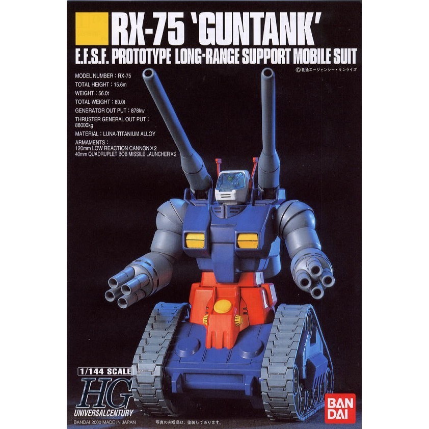 ◆弘德模型◆ HGUC 007 1/144 鋼坦克 GUNTANK 太空坦克-細節圖3