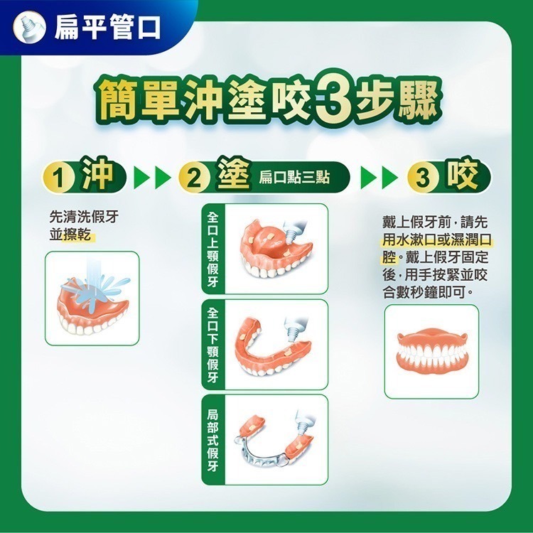 保麗淨 假牙黏著劑 薄荷_新包裝_60g [共感藥局]-細節圖2