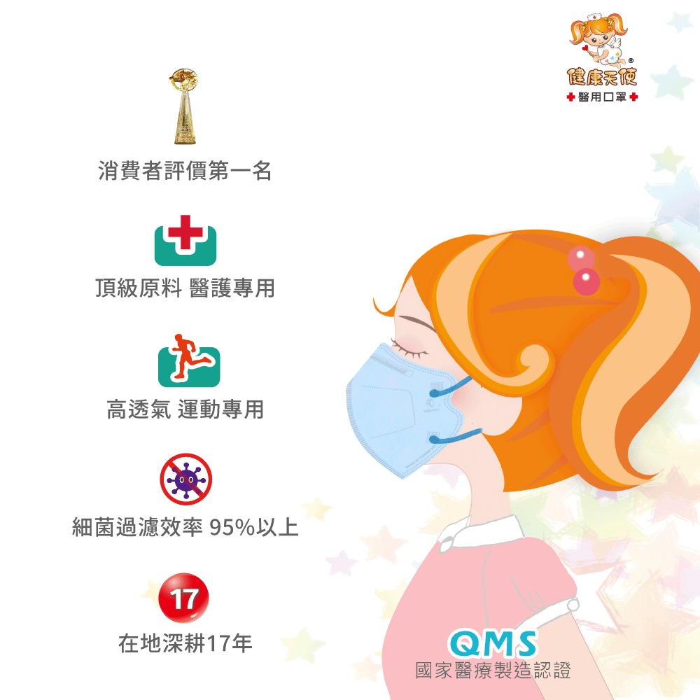 健康天使 成人3D鬆緊帶 30入 白色/月牙白色 [共感藥局]-細節圖4